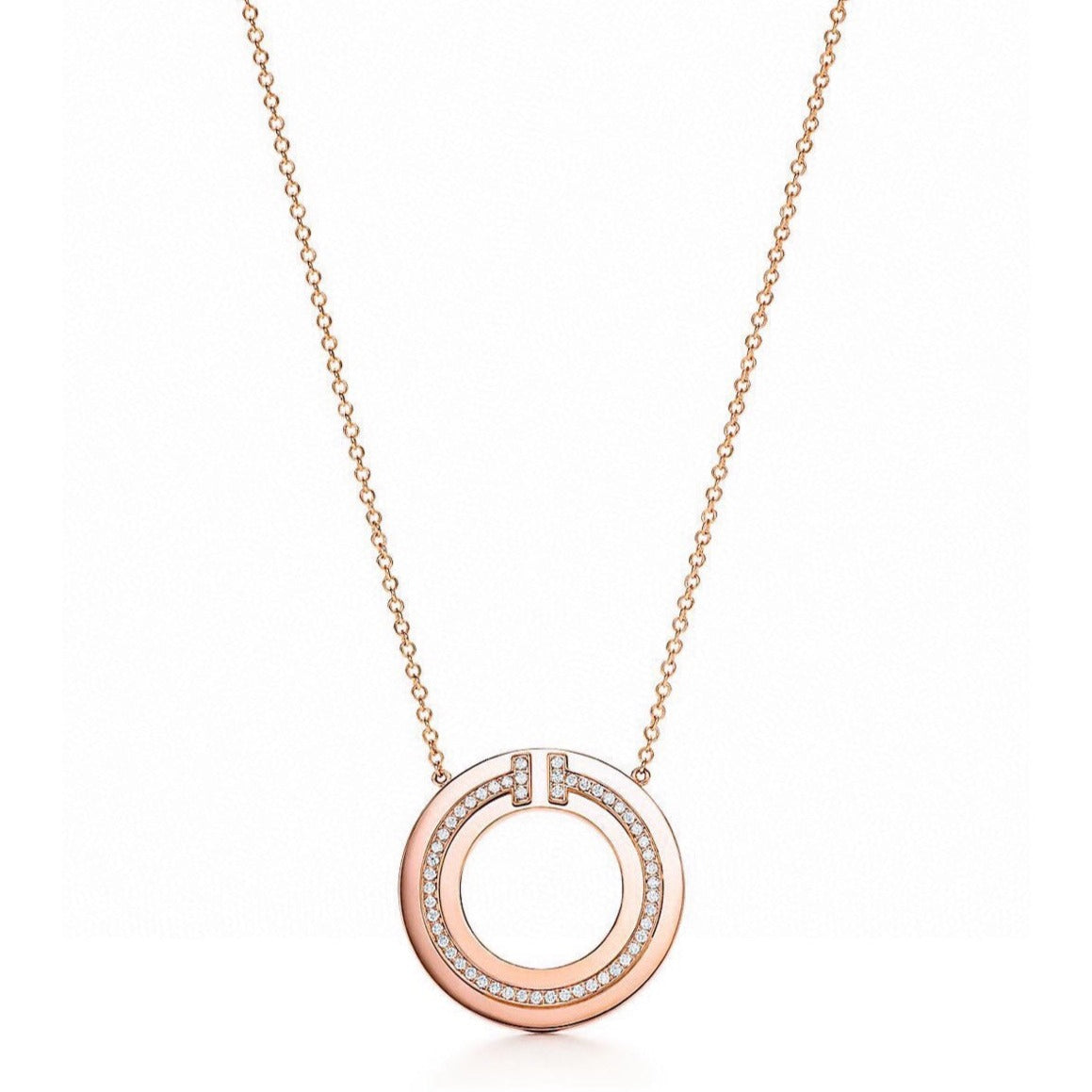 [Reverie Jewels]DIAMOND AND MOTHER OF PEARL CIRCLE PENDANT