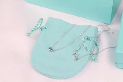 [Reverie Jewels]ELSA PERETTI SERIES SINGLE DIAMOND SIMPLE NECKLACE