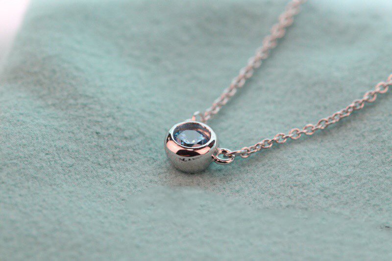 [Reverie Jewels]ELSA PERETTI SERIES SINGLE DIAMOND SIMPLE NECKLACE