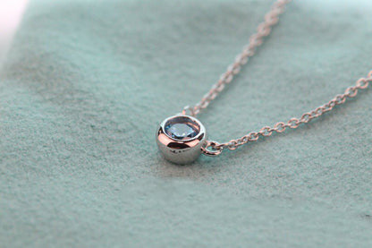 [Reverie Jewels]ELSA PERETTI SERIES SINGLE DIAMOND SIMPLE NECKLACE