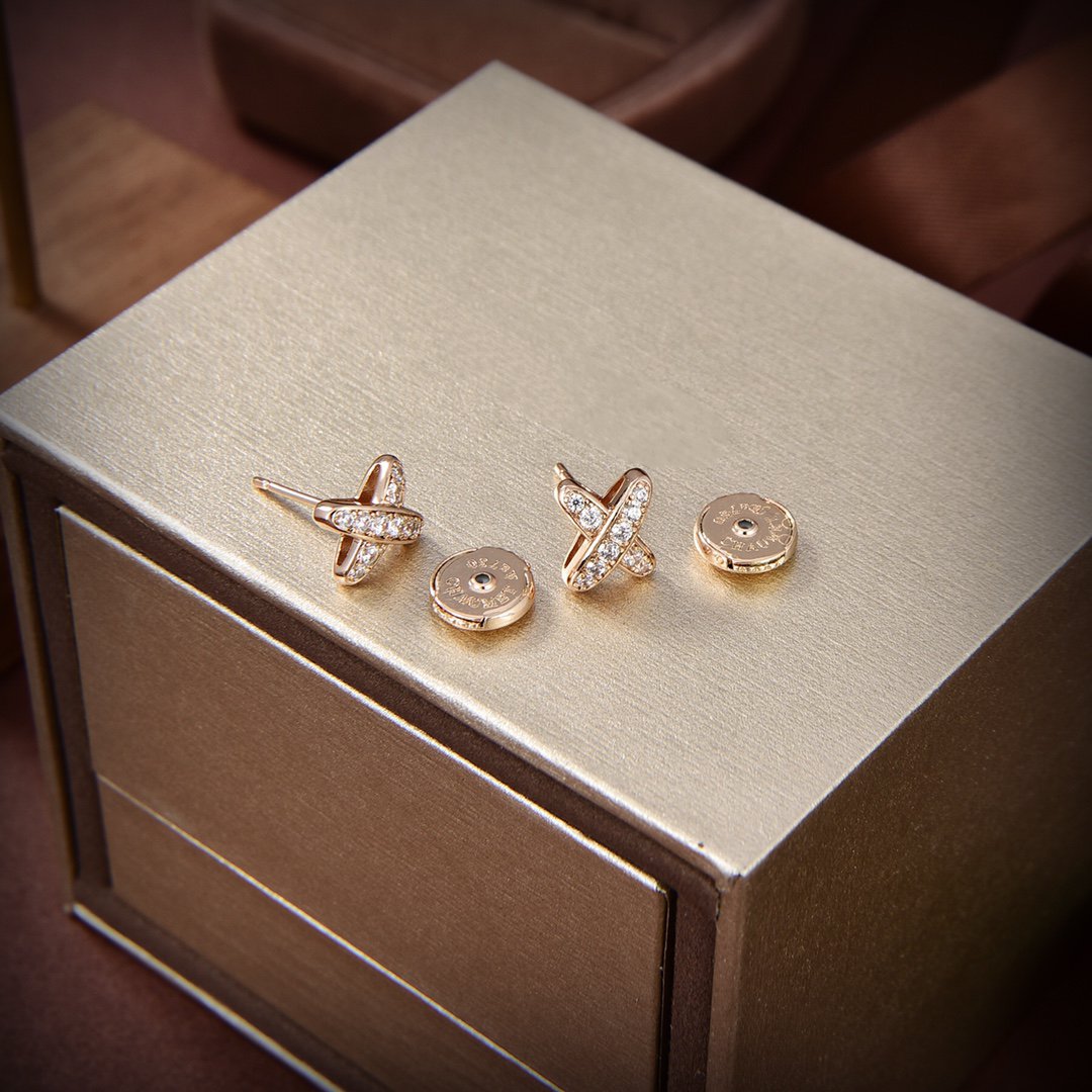 [⭐Reverie Jewels]JEUX DE GOLD DIAMOND EARRINGS