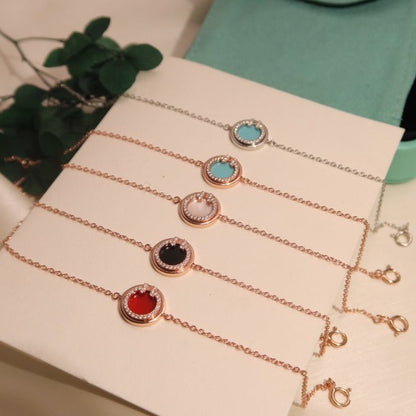 [Reverie Jewels]DIAMOND CIRCLE PINK GOLD BRACELET