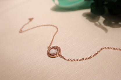 [Reverie Jewels]DIAMOND CIRCLE PINK GOLD BRACELET