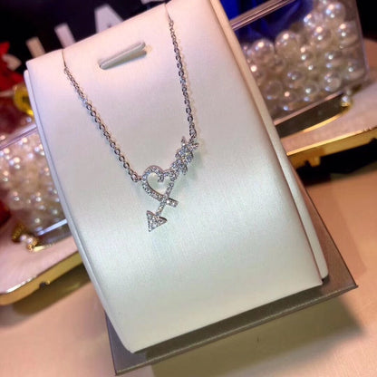 [Reverie Jewels]COLGANTE HEART & ARROW NECKLACE