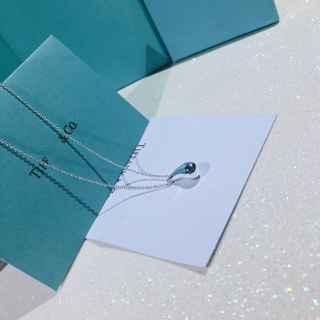 [Reverie Jewels]ELSA PERETTI TEARDROP PENDANT STERLING SILVER NECKLACE