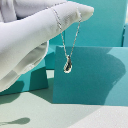 [Reverie Jewels]ELSA PERETTI TEARDROP PENDANT STERLING SILVER NECKLACE