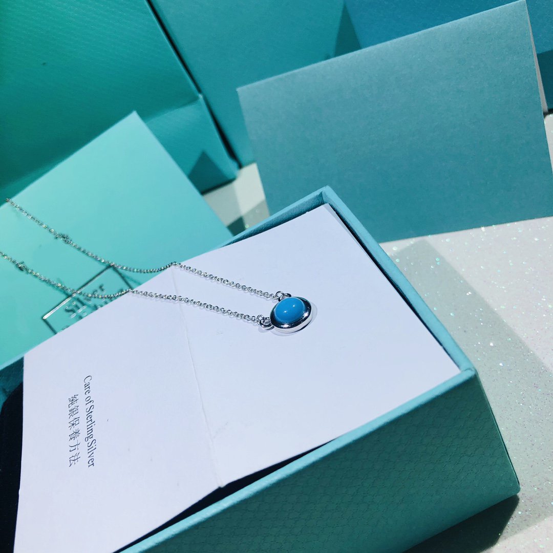 [Reverie Jewels]YARD TURQUOISE NECKLACE SILVER