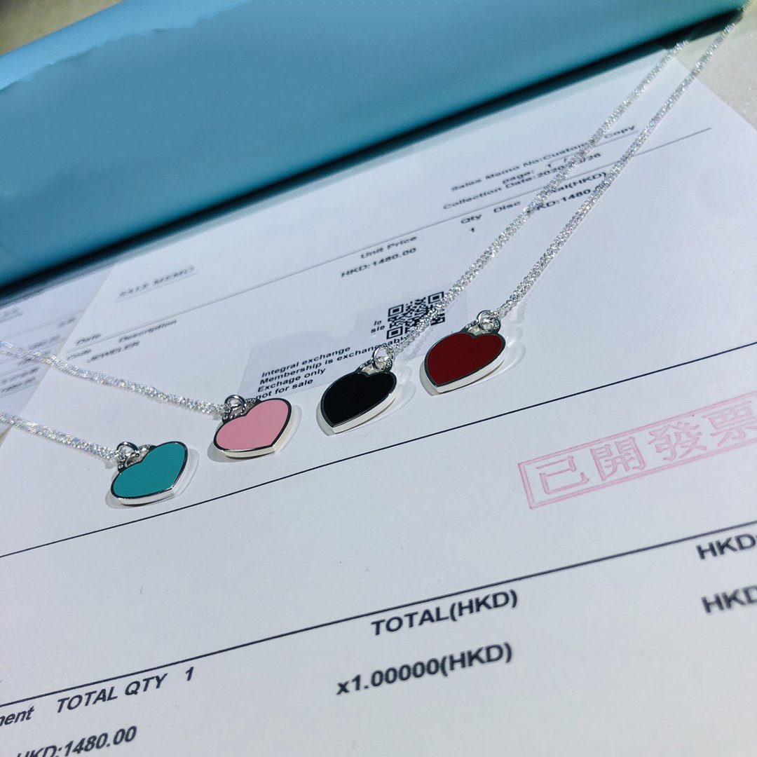 [Reverie Jewels]SMALL HEART TAG PENDANT STERLING SILVER