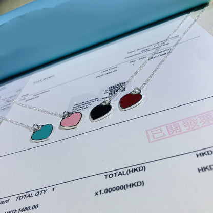 [Reverie Jewels]SMALL HEART TAG PENDANT STERLING SILVER