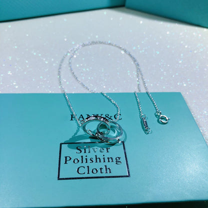 [Reverie Jewels]INTERLOCKING CIRCLES PENDANT SMALL NECKLACE