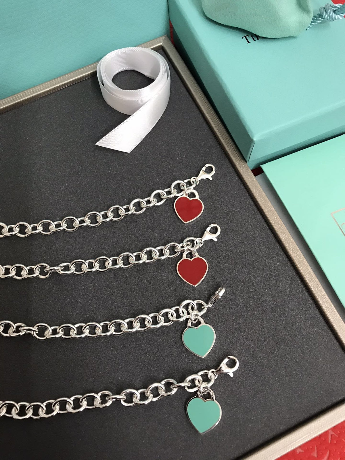 [Reverie Jewels]HEART TAG BRACELET SILVER MEDIUM