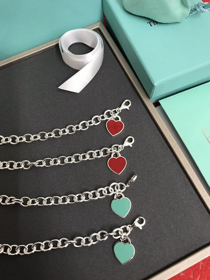 [Reverie Jewels]HEART TAG BRACELET SILVER MEDIUM