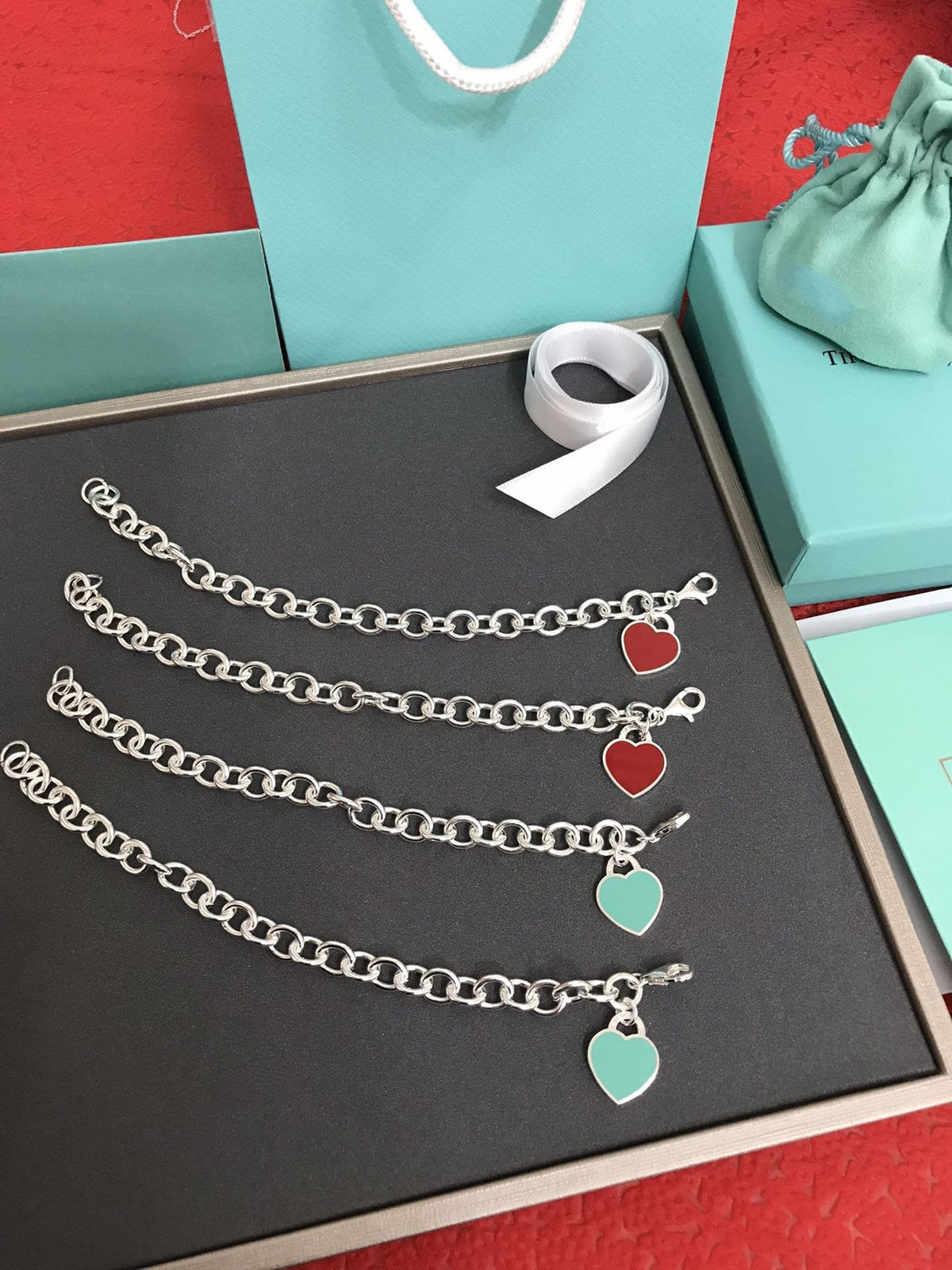 [Reverie Jewels]HEART TAG BRACELET SILVER MEDIUM
