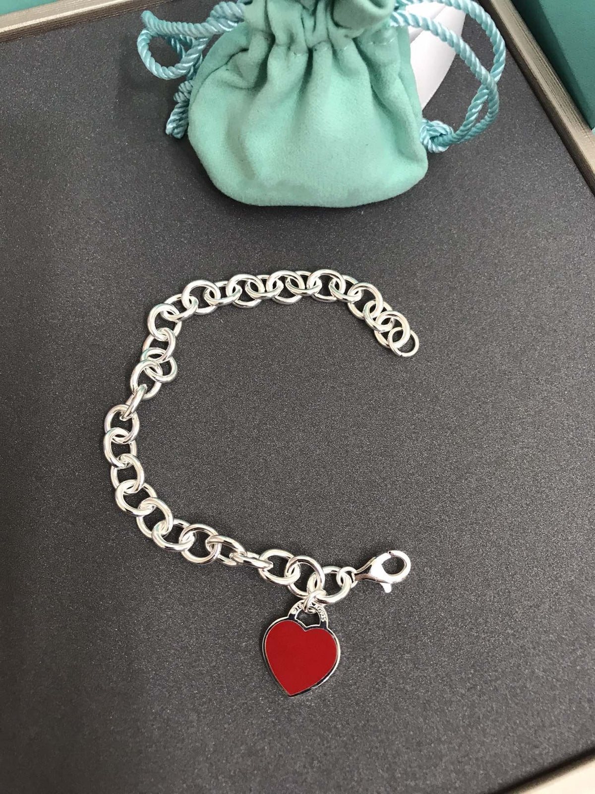 [Reverie Jewels]HEART TAG BRACELET SILVER MEDIUM