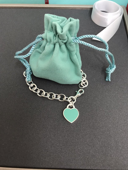 [Reverie Jewels]HEART TAG BRACELET SILVER MEDIUM