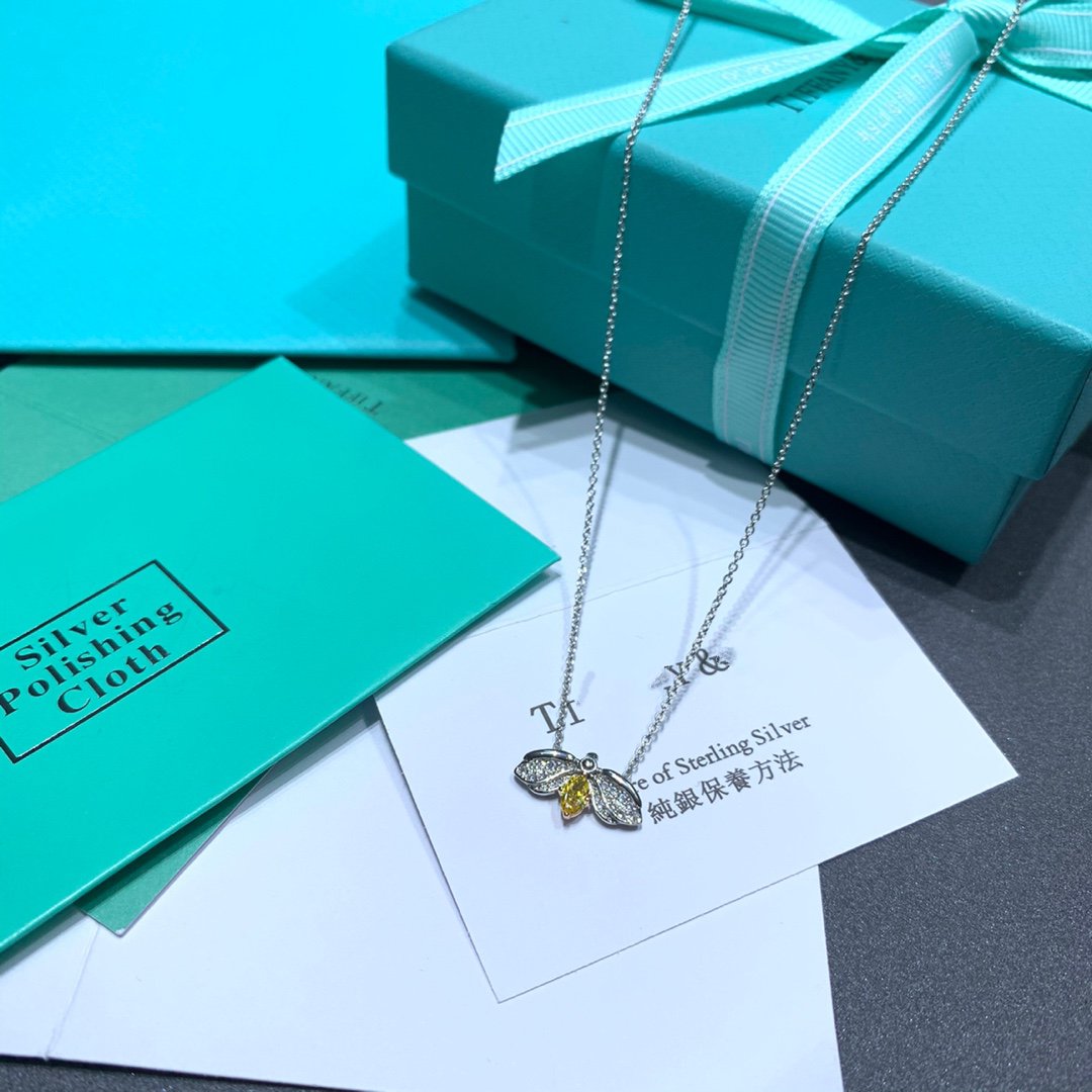 [Reverie Jewels]PAPER FLOWERS YELLOW DIAMOND FIREFLY PENDANT