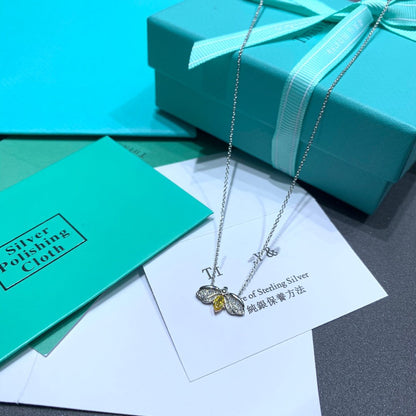 [Reverie Jewels]PAPER FLOWERS YELLOW DIAMOND FIREFLY PENDANT