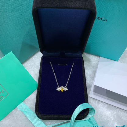 [Reverie Jewels]PAPER FLOWERS YELLOW DIAMOND FIREFLY PENDANT