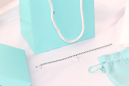 [Reverie Jewels]STERLING SILVER BOW BEAD BRACELET