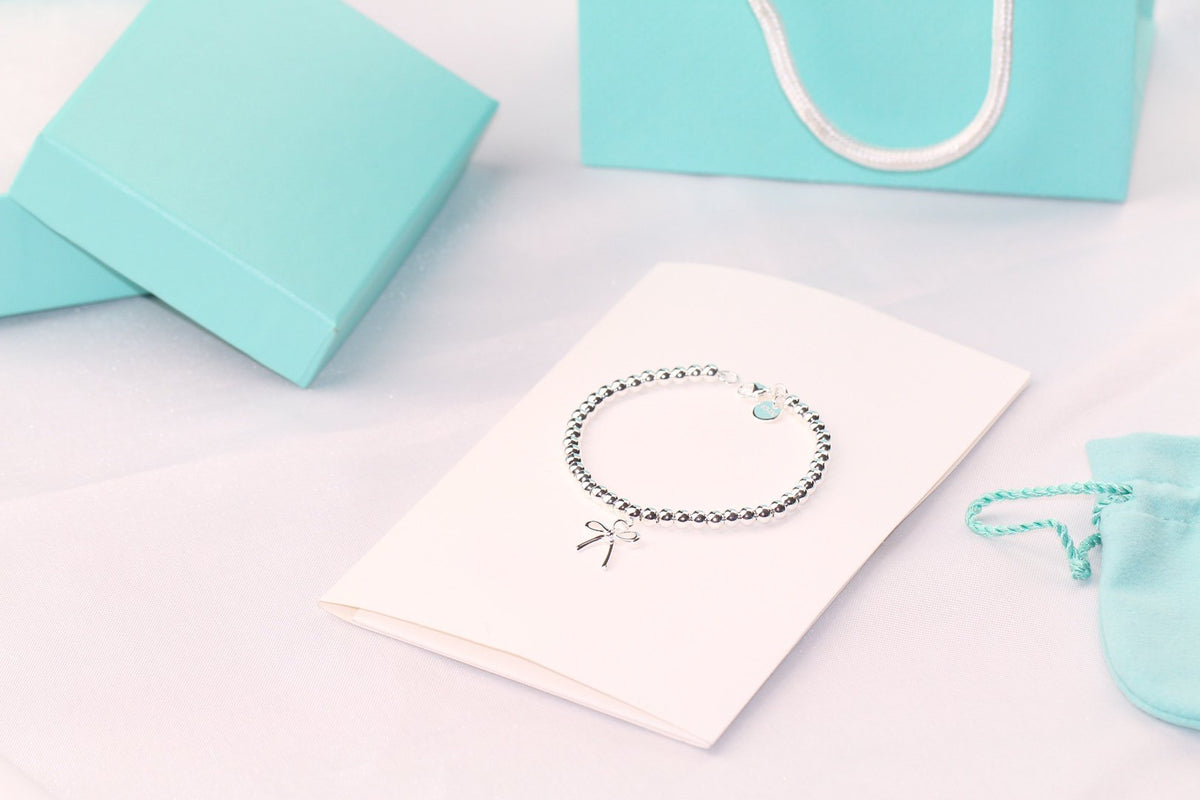 [Reverie Jewels]STERLING SILVER BOW BEAD BRACELET