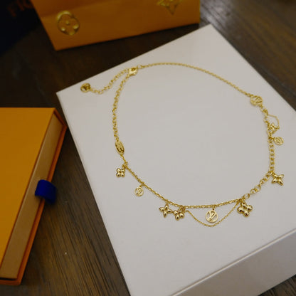 [⭐Reverie Jewels]BLOOMING SUPPLE NECKLACE BRASS