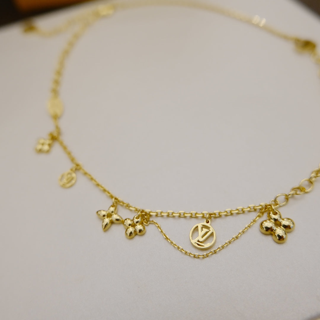 [⭐Reverie Jewels]BLOOMING SUPPLE NECKLACE BRASS
