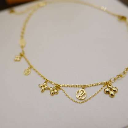 [⭐Reverie Jewels]BLOOMING SUPPLE NECKLACE BRASS