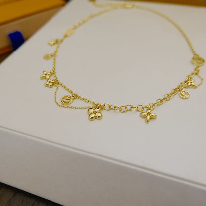 [⭐Reverie Jewels]BLOOMING SUPPLE NECKLACE BRASS