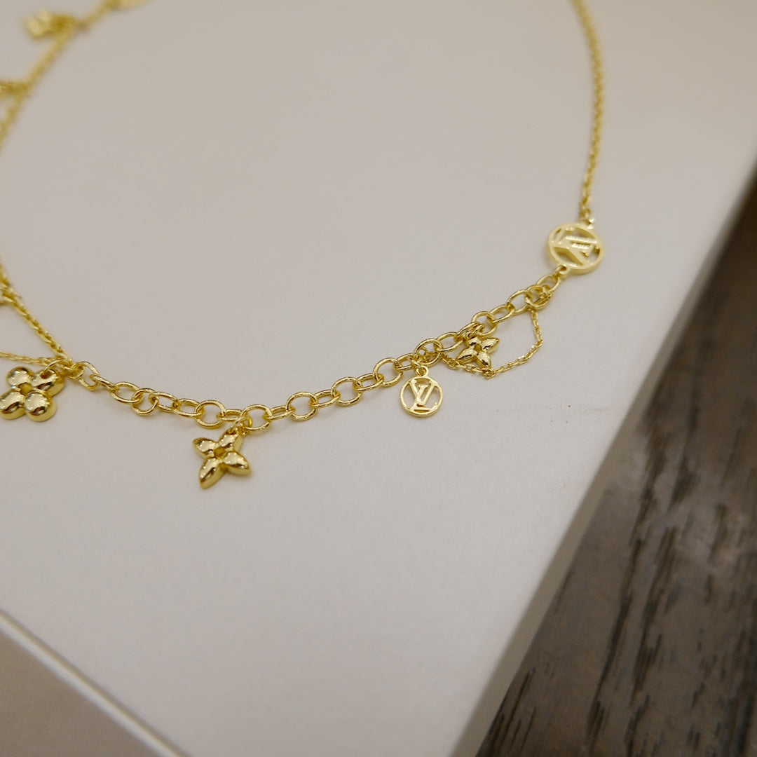 [⭐Reverie Jewels]BLOOMING SUPPLE NECKLACE BRASS