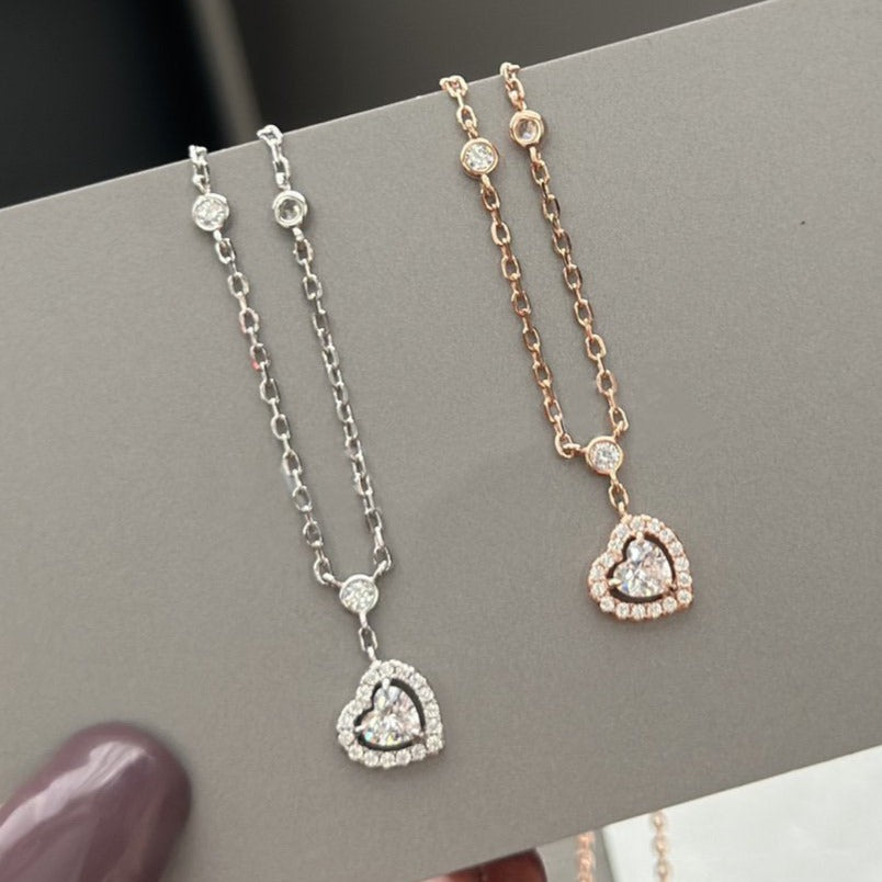 [⭐Reverie Jewels]JOY HEART DIAMOND NECKLACE