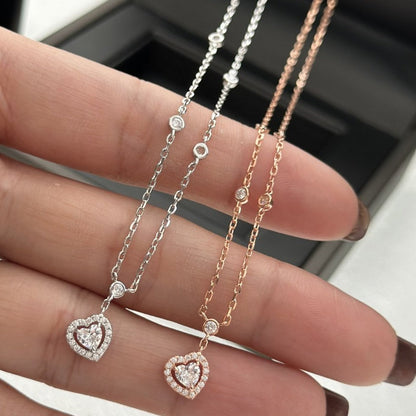[⭐Reverie Jewels]JOY HEART DIAMOND NECKLACE