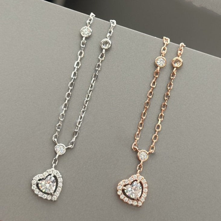 [⭐Reverie Jewels]JOY HEART DIAMOND NECKLACE