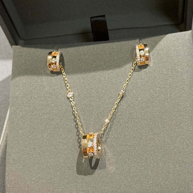 [⭐Reverie Jewels]CHAIN MOVE ROMANE PEDAND NECKLACE