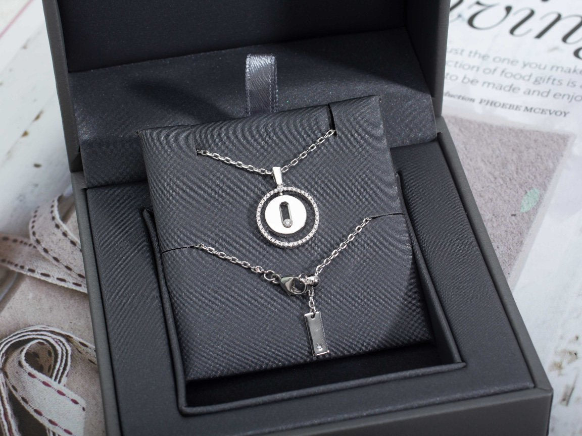 [⭐Reverie Jewels]Demo MOVE PM NECKLACE SILVER DIAMOND