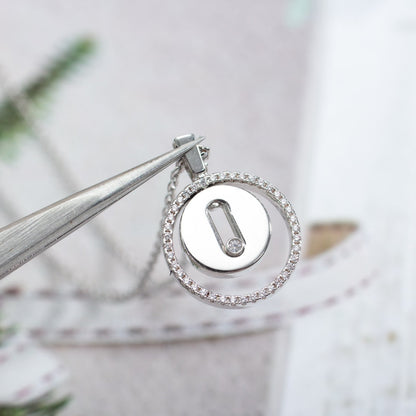 [⭐Reverie Jewels]Demo MOVE PM NECKLACE SILVER DIAMOND