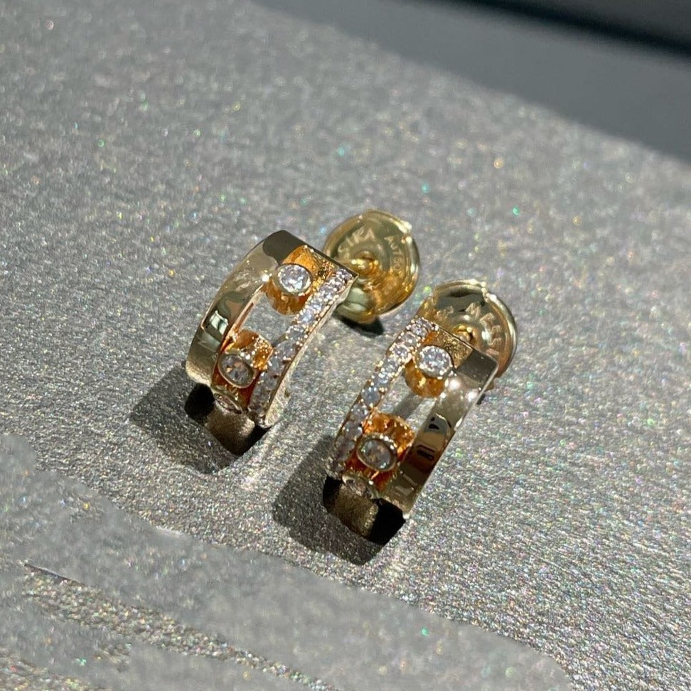 [⭐Reverie Jewels]MOVE ROMANE EARRINGS DIAMOND