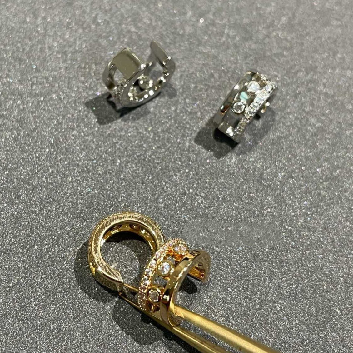 [⭐Reverie Jewels]MOVE ROMANE EARRINGS DIAMOND