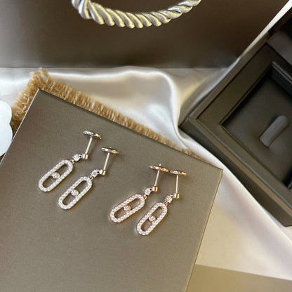 [⭐Reverie Jewels]DORMEUSES MOVE UNO DIAMOND EARRINGS