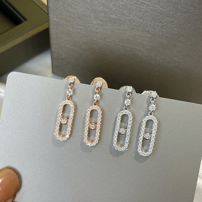 [⭐Reverie Jewels]DORMEUSES MOVE UNO DIAMOND EARRINGS