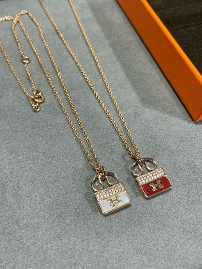 [⭐Reverie Jewels]H CIRCE MOISSANITE PENDANT NECKLACE GOLD
