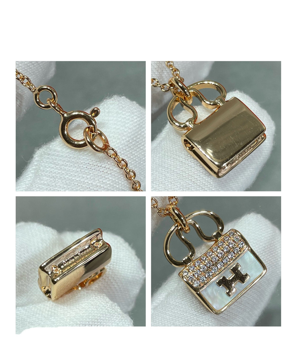[⭐Reverie Jewels]H CIRCE MOISSANITE PENDANT NECKLACE GOLD