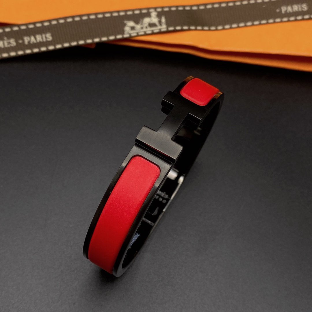 [⭐Reverie Jewels]CLIC HM SO BLACK RED BRACELET