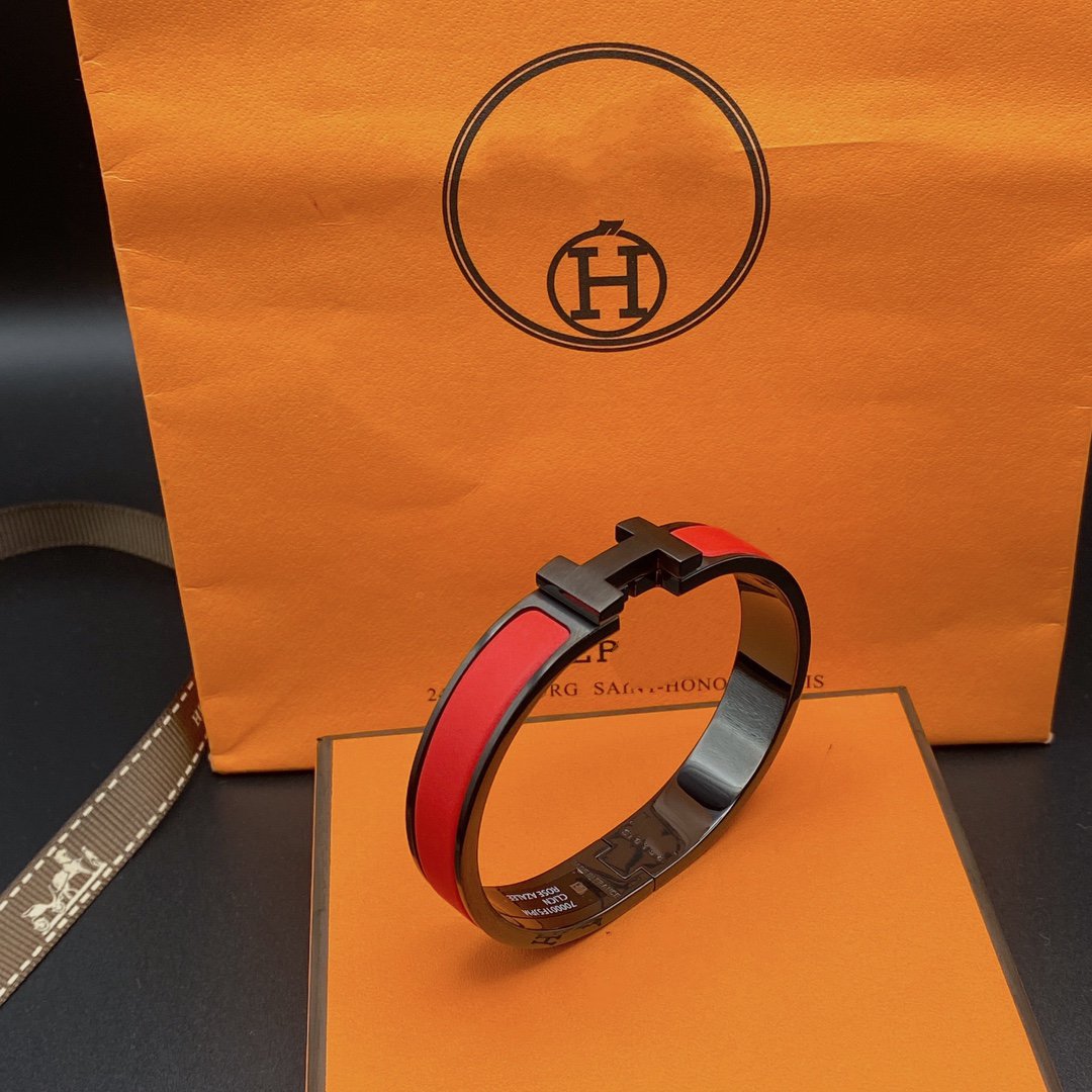 [⭐Reverie Jewels]CLIC HM SO BLACK RED BRACELET