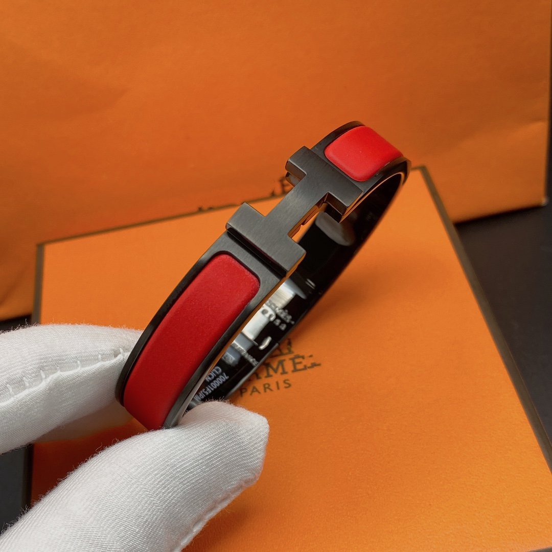 [⭐Reverie Jewels]CLIC HM SO BLACK RED BRACELET