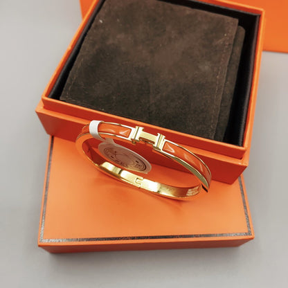 [⭐Reverie Jewels]CLASSIC HM CLIC RED 8MM ENAMEL BRACELET