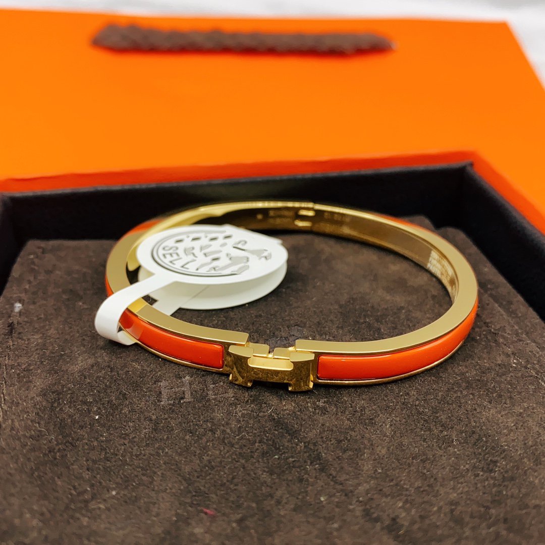 [⭐Reverie Jewels]CLASSIC HM CLIC RED 8MM ENAMEL BRACELET
