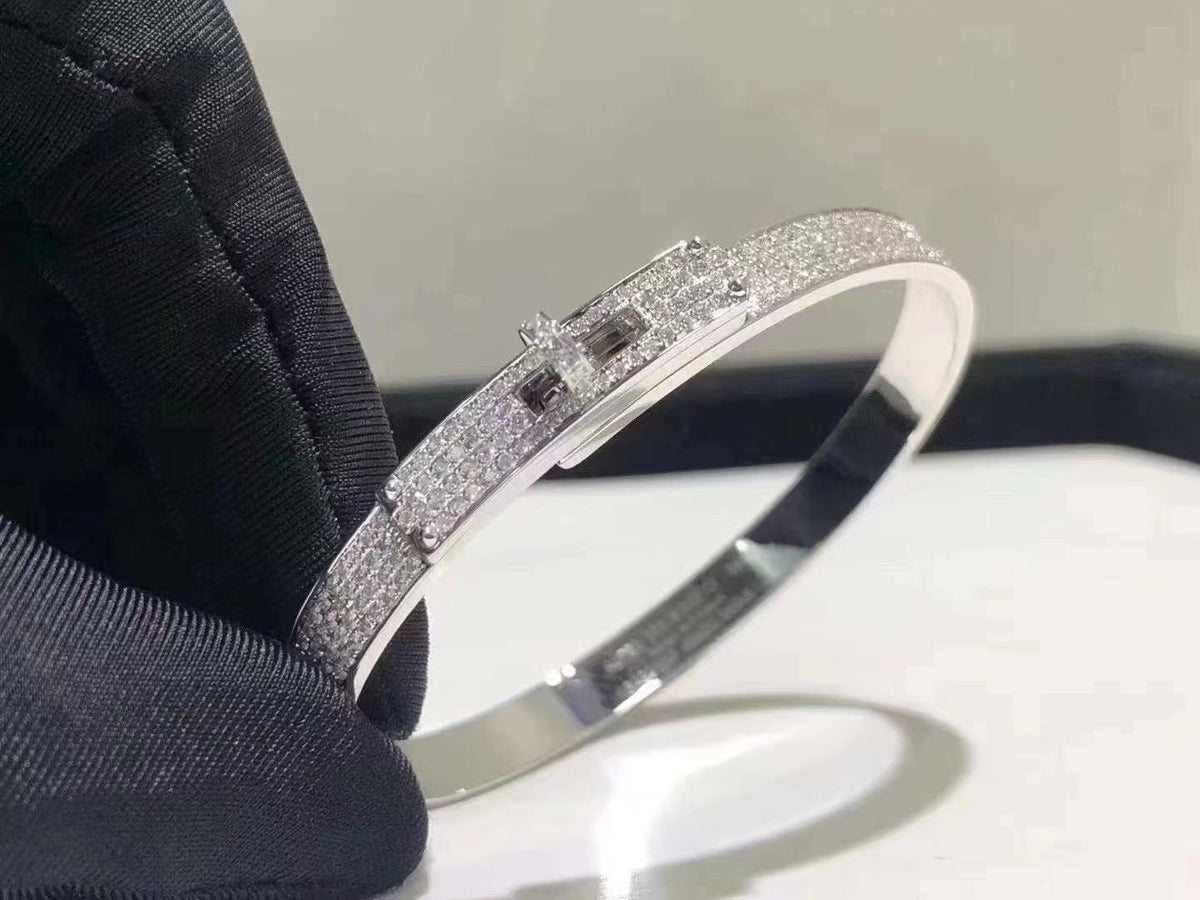 [⭐Reverie Jewels]HM KELLY BRACELET IN SILVER AND FULL PAVE DIAMOND