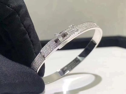 [⭐Reverie Jewels]HM KELLY BRACELET IN SILVER AND FULL PAVE DIAMOND