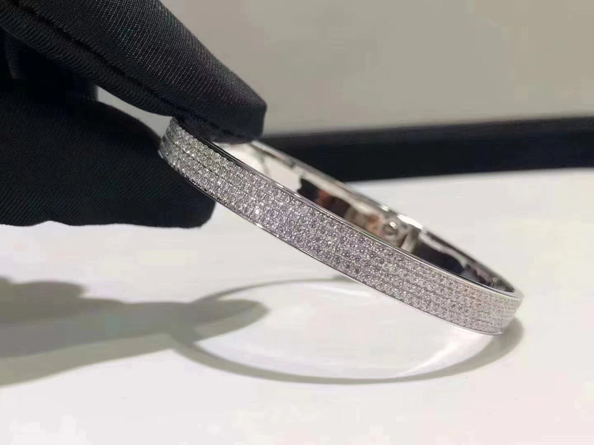 [⭐Reverie Jewels]HM KELLY BRACELET IN SILVER AND FULL PAVE DIAMOND