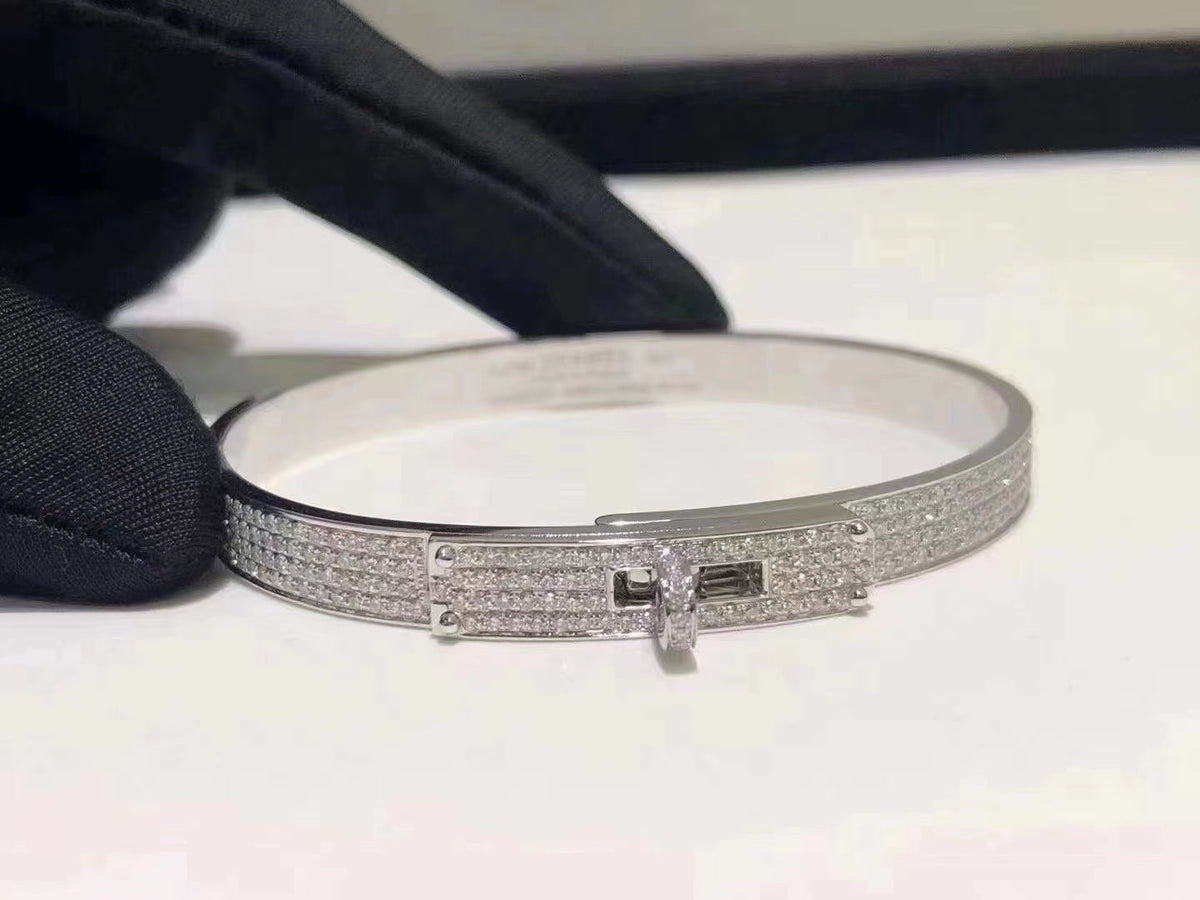 [⭐Reverie Jewels]HM KELLY BRACELET IN SILVER AND FULL PAVE DIAMOND